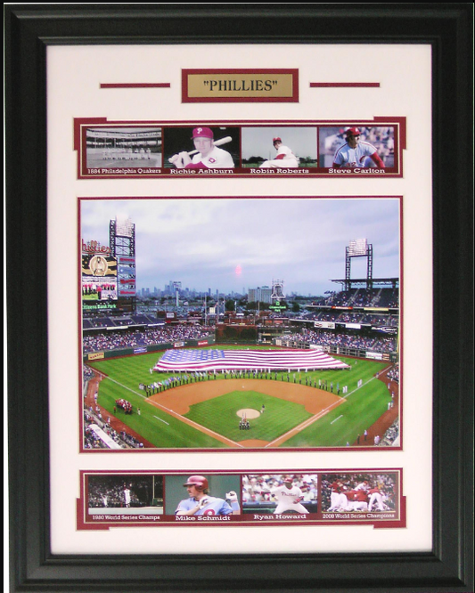 Philadelphia Phillies Framed Art 20" x 25.5" 9-Photograph Player Collage