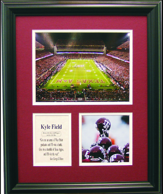 Texas A&M Aggies Kyle Field 2-Photograph Collage Framed Art 13" x 16"