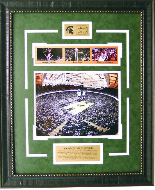 Michigan State Spartans Breslin Center Framed Art 19" x 23" 4-Photograph Collage