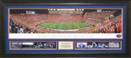 Florida Gators Ben Hill Griffin Stadium Framed Art 19" x 43" 9-Photograph Collage