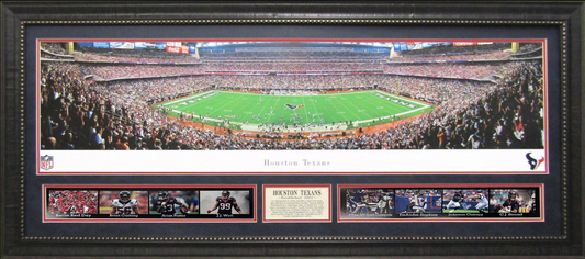 Houston Texans NRG Stadium Framed Art 19" x 43" 9-Photograph Collage