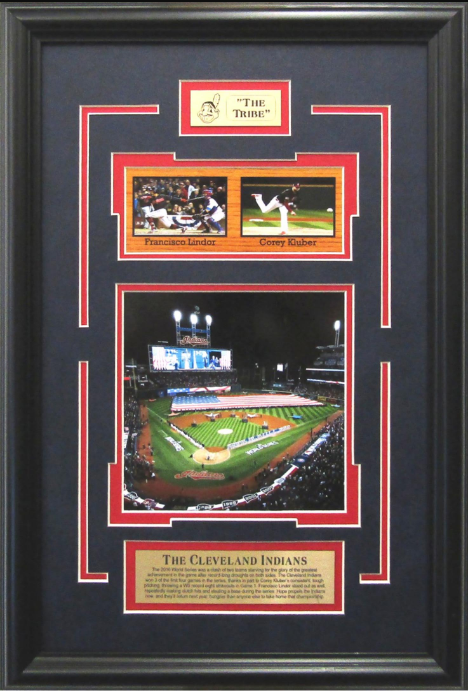 The Tribe Cleveland Indians Framed Art 13" x 19.5" 3-Photograph Collage