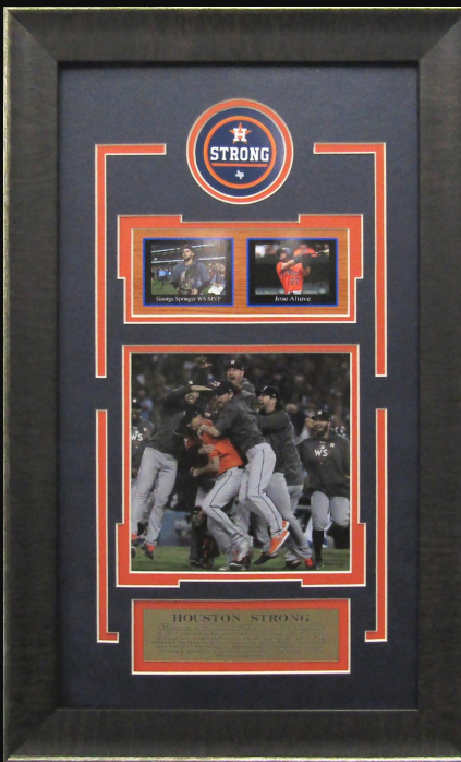 Houston Strong Houston Astros Framed Art 13" x 21" 3-Photograph Collage