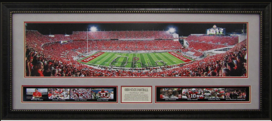 Ohio State Buckeyes Ohio Stadium Framed Art 19" x 43" 9-Photograph Collage