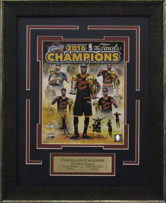 Cleveland Cavaliers 2016 NBA World Champions Framed Art 15.5" x 19" Player Collage Photograph