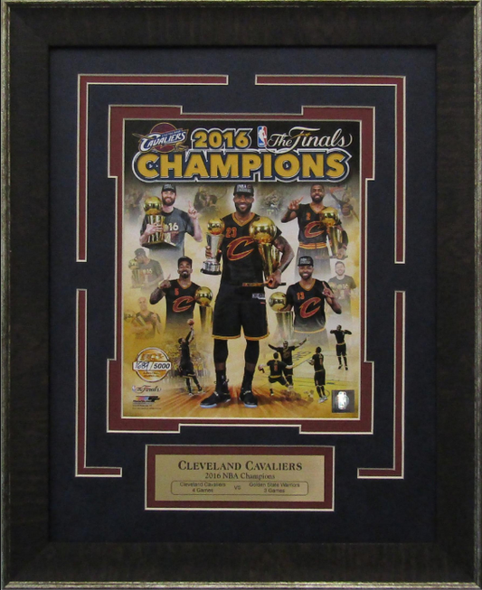 Cleveland Cavaliers 2016 NBA World Champions Framed Art 15.5" x 19" Player Collage Photograph