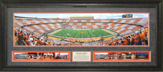 Tennessee Volunteers Neyland Stadium Framed Art 19" x 43" 9-Photograph Collage