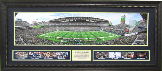 Seattle Seahawks Lumen Field Framed Art 19" x 43" 9-Photograph Collage