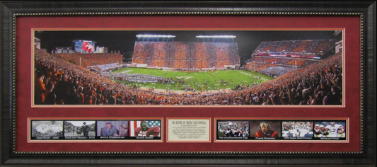 Virgina Tech Hokies Lane Stadium Panoramic Framed Art 19" x 43" 9-Photograph Collage