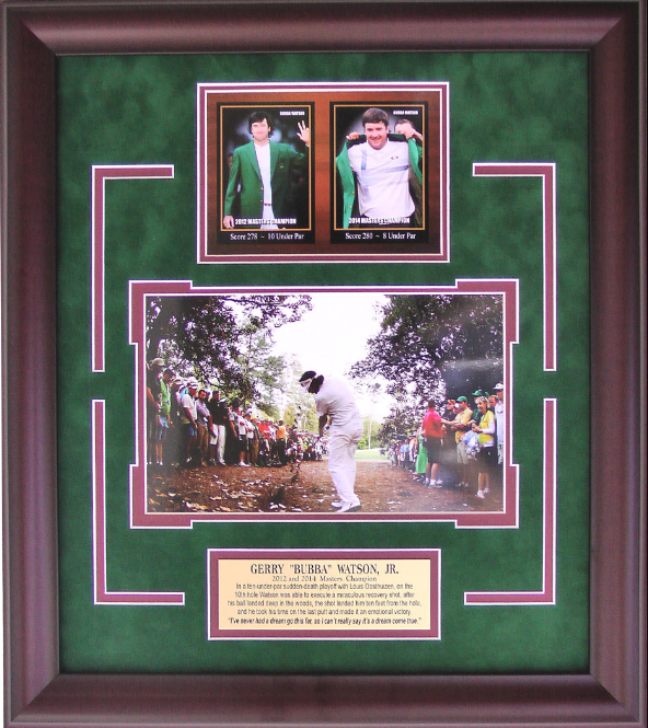 Bubba Watson Masters Champion 18.5" x 21" Photograph Framed Art