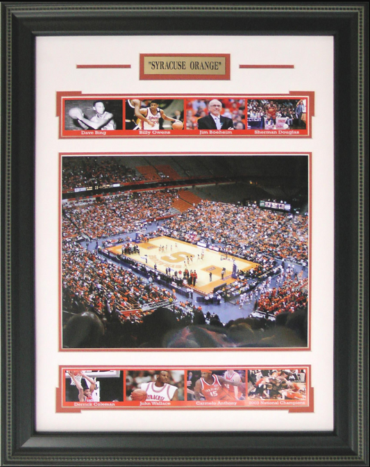 Syracuse Orange JMA Wireless Dome Framed Art 20" x 25.5" 9-Photograph Player Collage