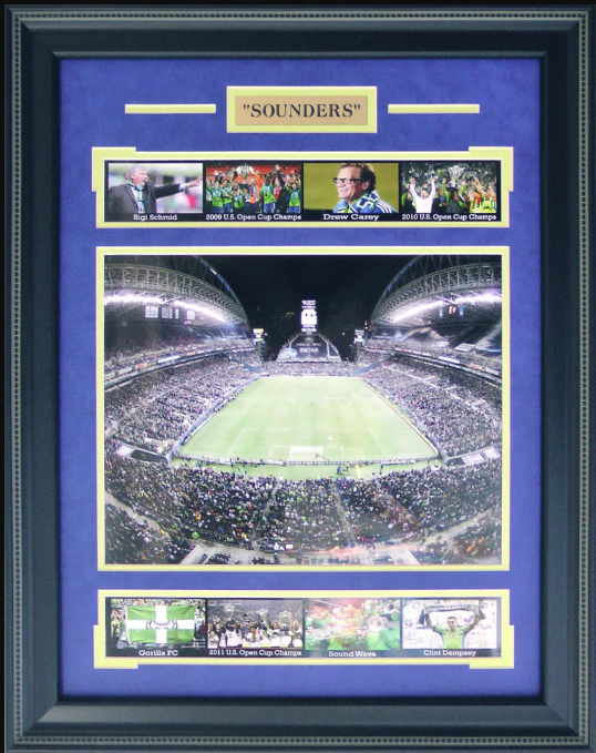 Seattle Sounders FC Lumen Field Framed Art 20" x 25.5" 9-Photograph Collage