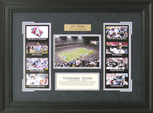 Tennessee Titans LP Field Framed Art 16" x 22" 9-Photograph Collage