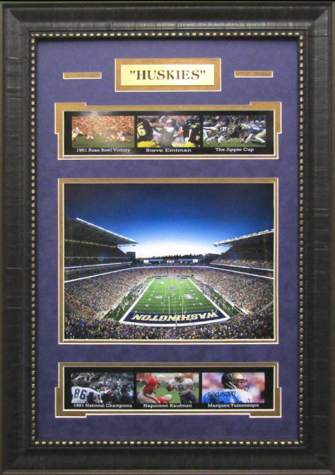 Washington Huskies Husky Stadium Framed Art 16" x 23" 7-Photograph Collage