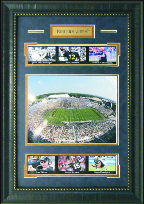 Purdue Boilermakers Ross–Ade Stadium Framed Art 16" x 23" 7-Photograph Player Collage