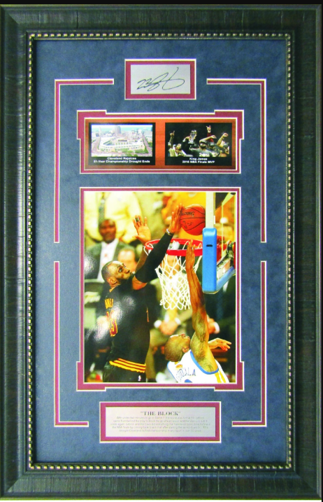 The Block LeBron James Cleveland Cavaliers 2016 NBA Championship Game Framed Art 16" x 24.75" 3-Photograph Collage with Facsimile Autographed Plate