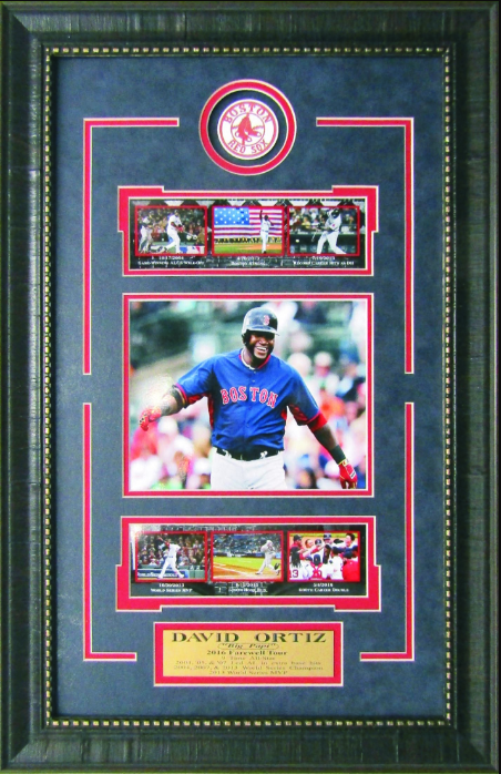 David Ortiz Boston Red Sox Framed Art 16" x 25" 7-Photograph Collage