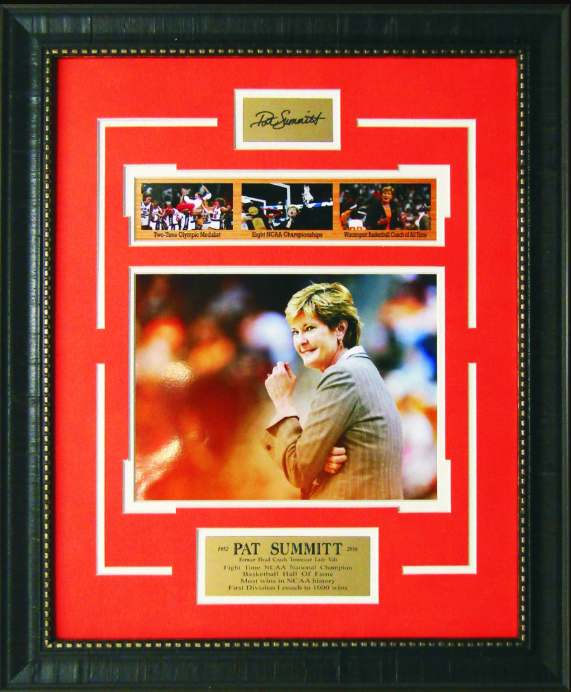 Pat Summitt Tennessee Volunteers Framed Art 19" x 23" 4-Photograph Collage with Facsimile Autographed Plate