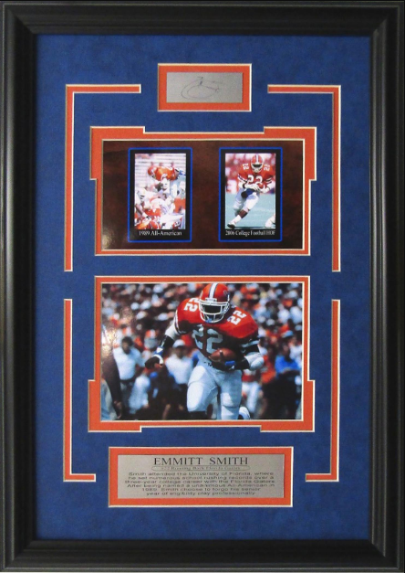 Emmitt Smith Florida Gators Framed Art 13.5" x 19.5" 3-Photograph Collage with Facsimile Autographed Plate