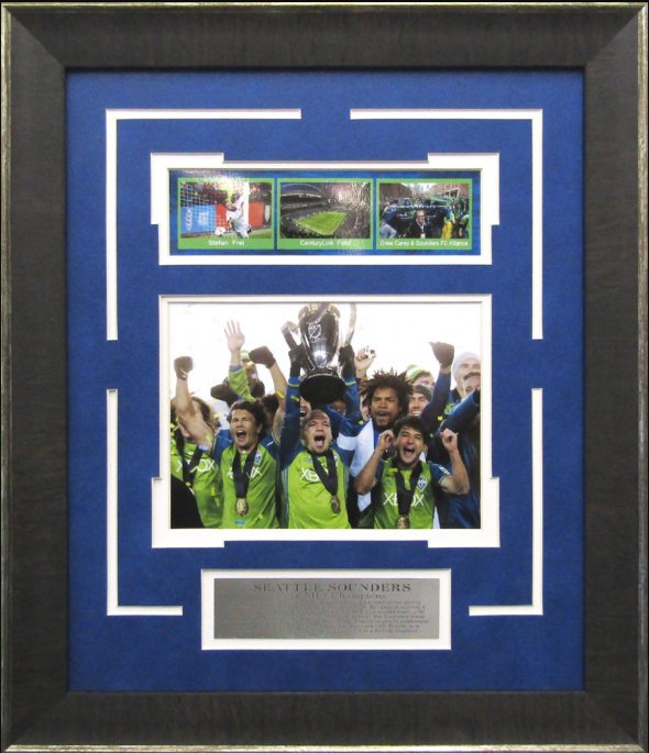 Seattle Sounders FC 2016 MLS Cup Champions 16" x 18.5" Framed Art 4-Photograph Collage