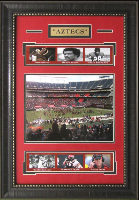 San Diego State Aztecs Snapdragon Stadium Framed Art 16" x 23" 7-Photograph Player Collage