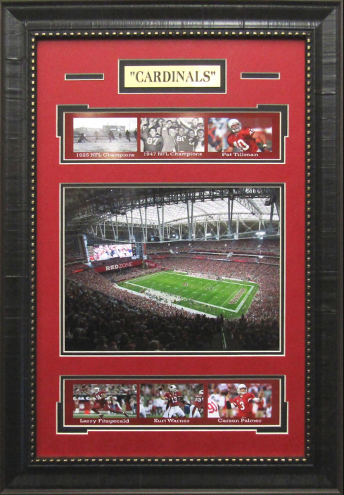 Arizona Cardinals Framed Art 16" x 23" 7-Photograph Player Collage