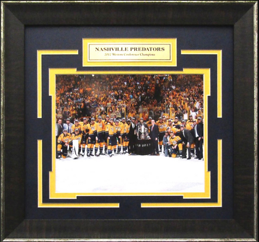 Nashville Predators 2017 Western Conference Champions Framed Art 15.5" x 16.5" Team Photograph