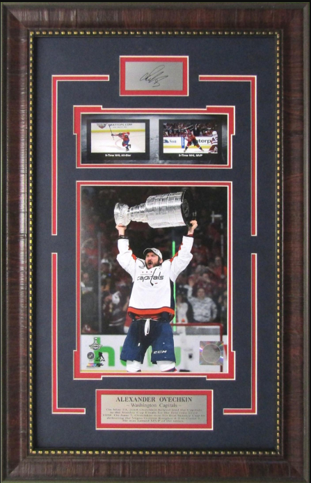 Alexander Ovechkin Washington Capitals Framed Art 16" x 23.75" 3-Photograph Collage with Facsimile Autographed Plate