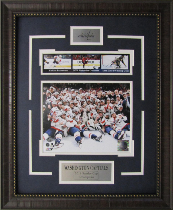 Washington Capitals 2018 Stanley Cup Champions Framed Art 19" x 23" 4-Photograph Collage