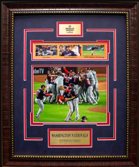 Washington Nationals 2019 World Series Champions Framed Art 19" x 23" 4-Photograph Collage