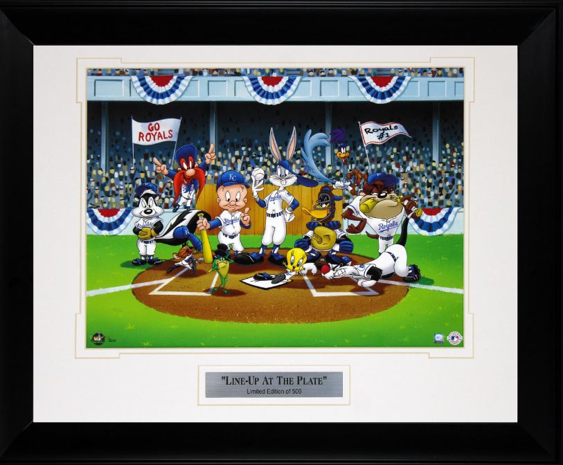 Kansas City Royals Looney Tunes Limited Edition Framed Art 23" x 19" Photograph