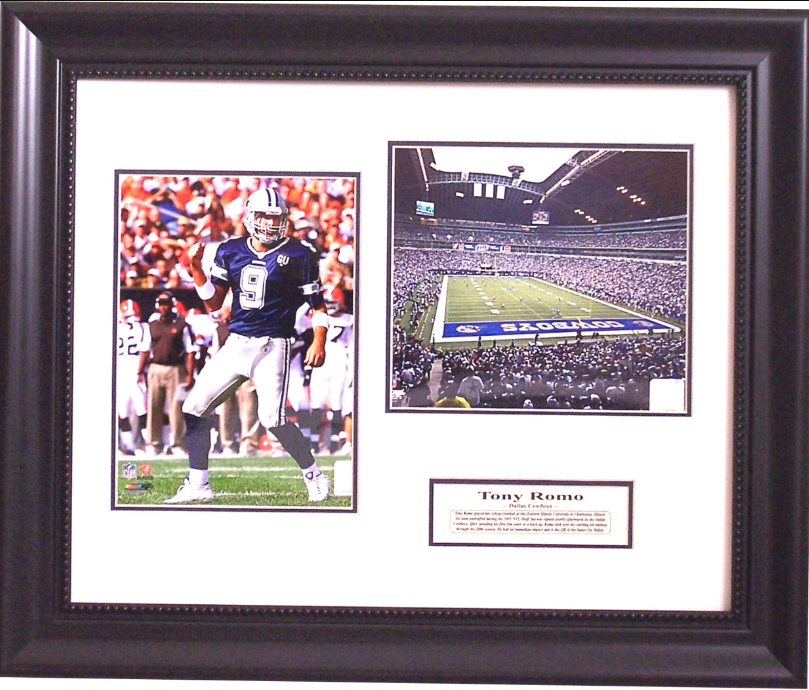 Tony Romo Dallas Cowboys Framed Art 20" x 24" 2-Photograph Collage