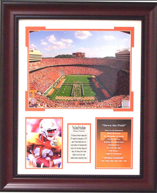 Tennessee Volunteers Peyton Manning 2-Photograph Collage Framed Art 20" x 24"