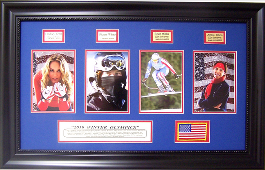 2010 Winter Olympics 30" x 19" Framed 4-Photograph Collage