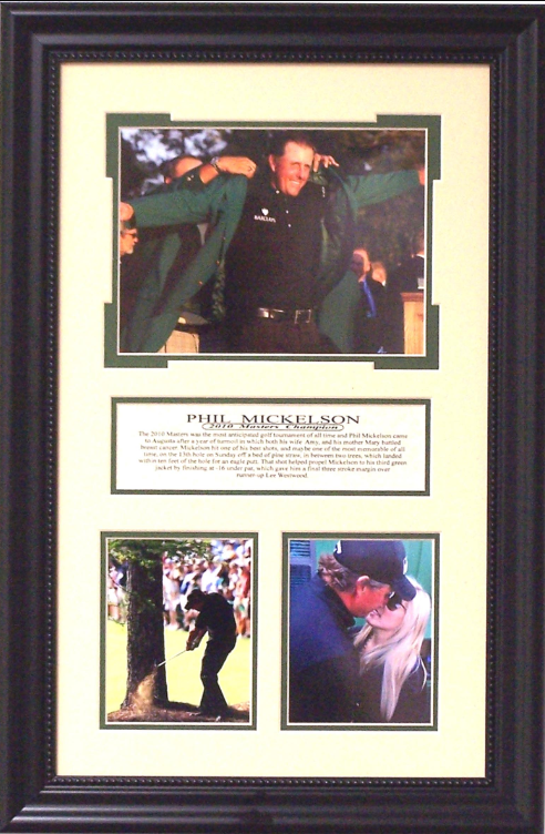 Phil Mickelson 2010 Masters Champion Photograph Framed Art